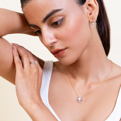 Rain-Dance - Lab Diamond Solitaire Necklace