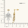 Aurora Strike - Pure Gold Lab Diamond Drop Earrings