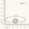 Moonlace Majesty Pure Gold Lab Diamond Bracelet