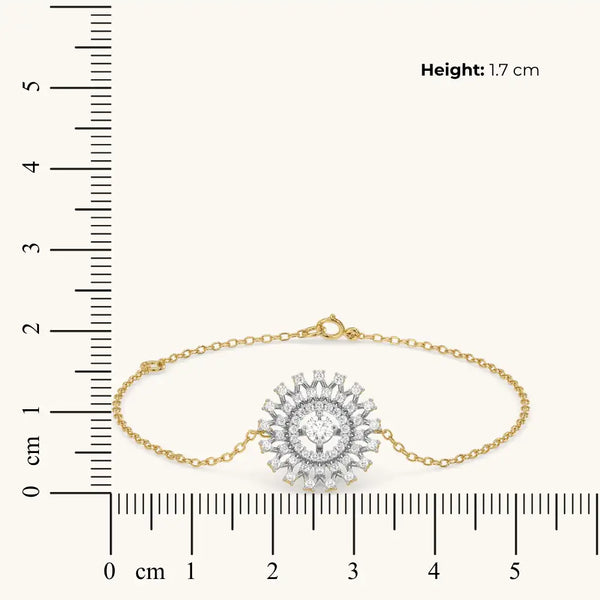 Moonlace Majesty Pure Gold Lab Diamond Bracelet