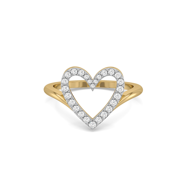 Lukson Everlasting Journey Lab Grown Diamond Heart Ring in India