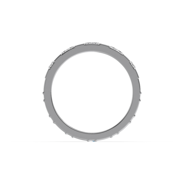 Lukson 925 Sterling Silver Lab Grown Diamond Horizon Ring