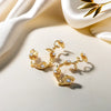 Floral Symphony Lab Grown Diamond Drop Earrings - Lukson