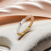Versa 18k Gold Vermeil Lab Grown Diamond Ring Online -Lukson 