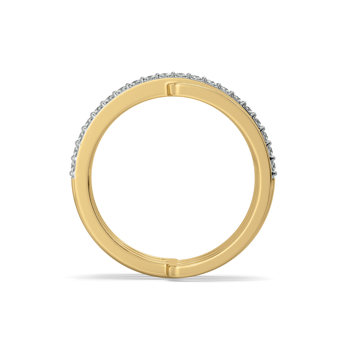 Geometric Statement - Lab Diamond Cocktail Ring