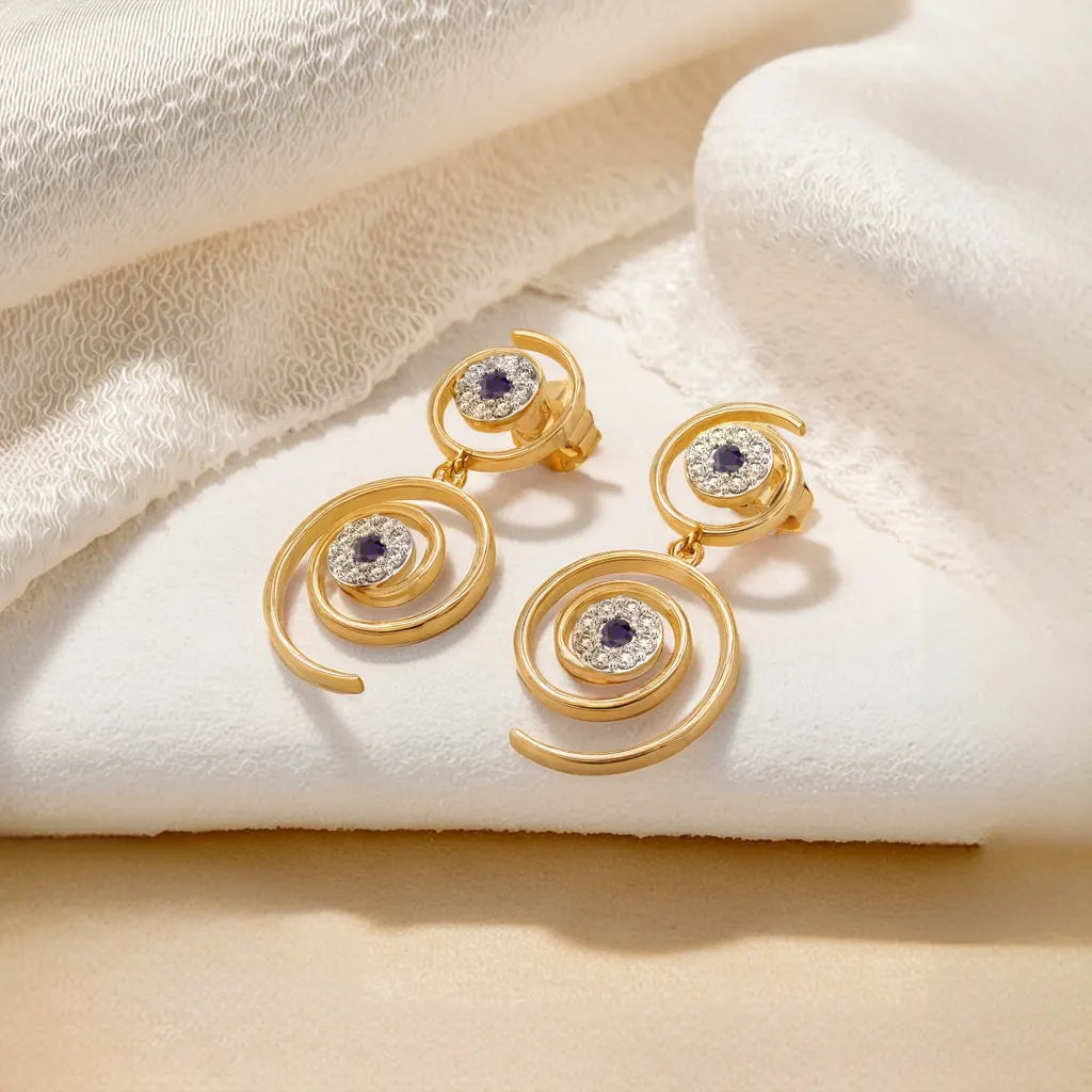 Evil Eye Elixir - Lab Diamond Drop Earrings