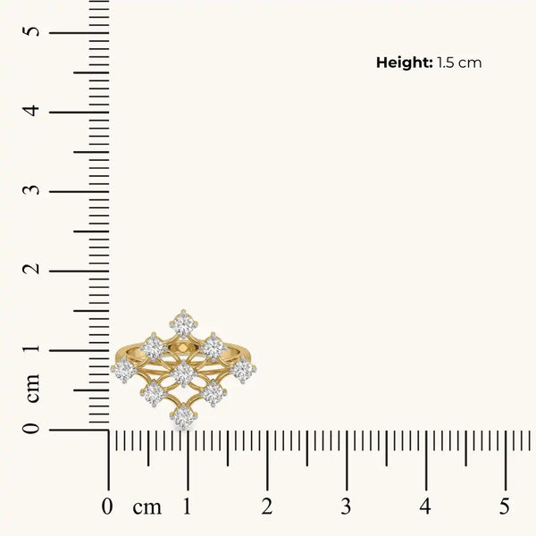 Netfall Pure Gold Lab Diamond Ring