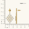Netfall Pure Gold Lab Diamond Drop Earrings