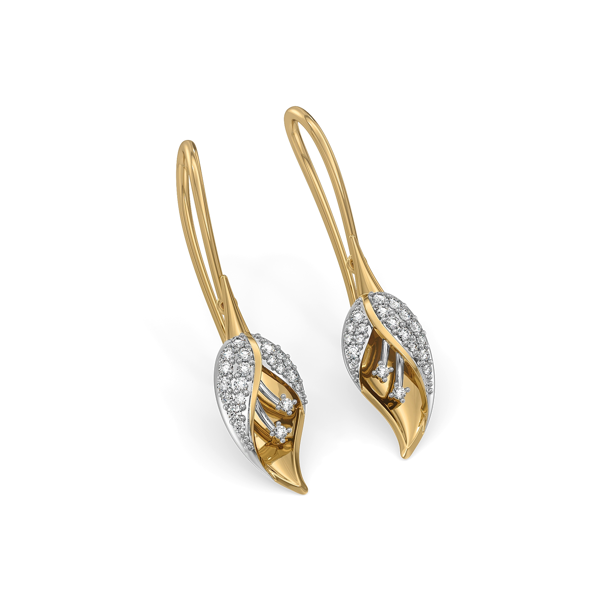 Enchanted Bud - Lab diamond Drop Earrings