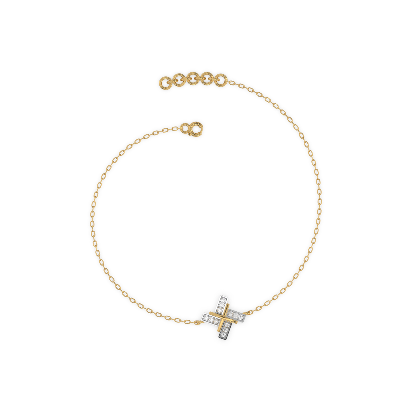 Geometric Glow - Lab Diamond Bracelet