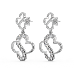 Clover S-Drops - Lab Diamond Earrings