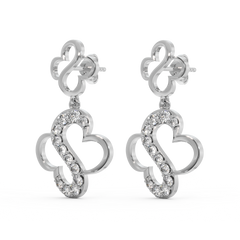 Clover S-Drops - Lab Diamond Earrings