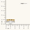 Entangled Brilliance Pure Gold Lab Diamond Engagement Ring dimension measured on scale