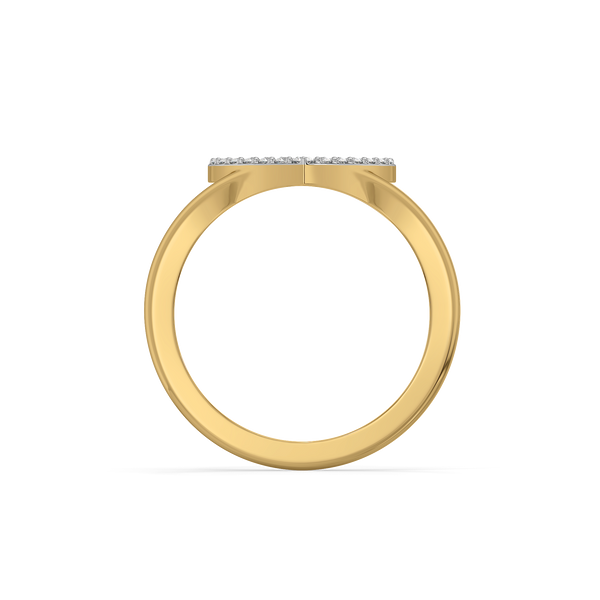 Lukson Everlasting Journey 18kt Gold Vermeil Lab Grown Diamond Ring