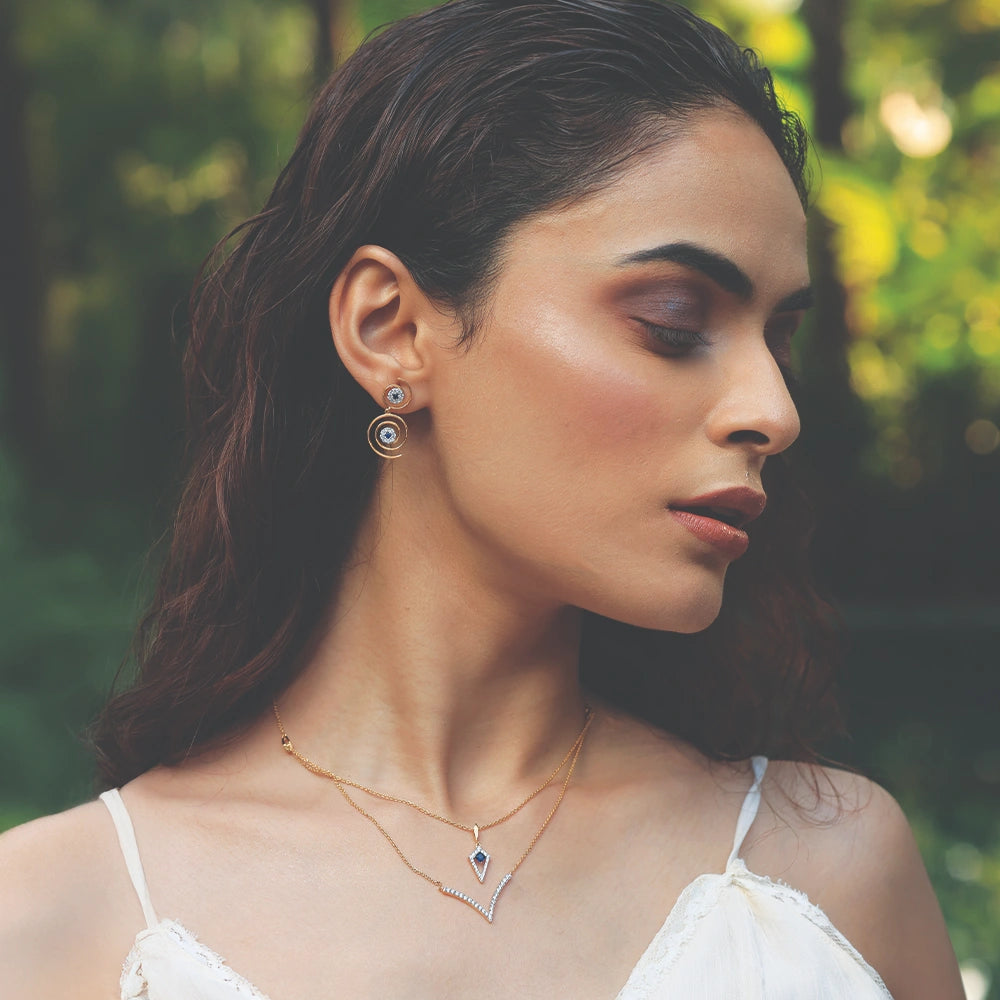 Evil Eye Elixir - Lab Diamond Drop Earrings