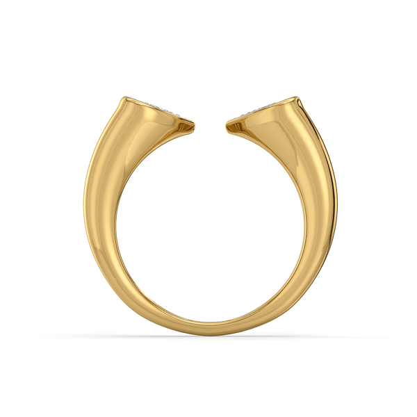 Buy Lukson Timeless Loop 18k Gold Vermeil Lab Grown Diamond Heart Ring for Women