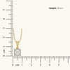 Framed Brilliance - Pure Gold Lab Diamond Pendant