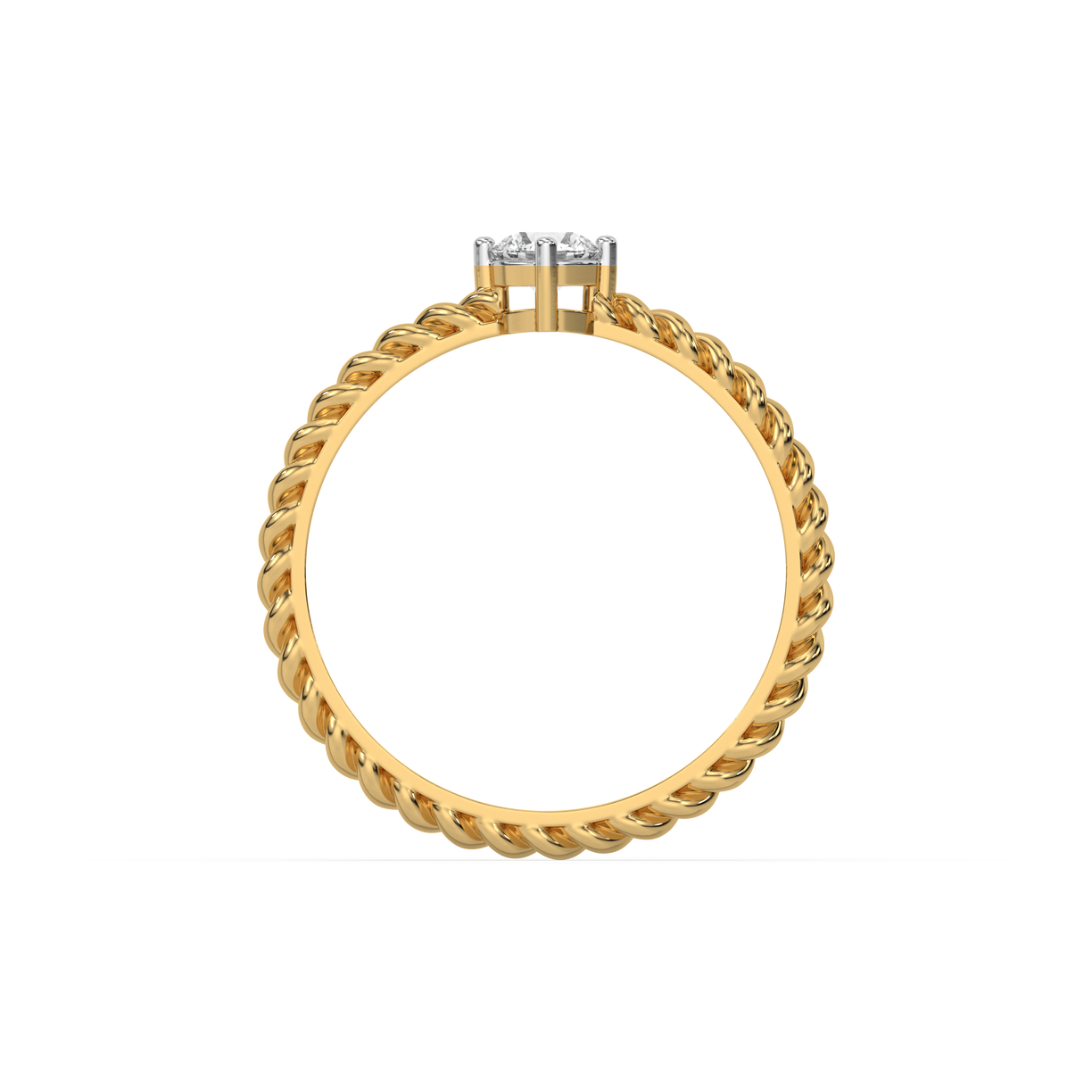 Twist of Fate - Lab Diamond Solitaire Ring