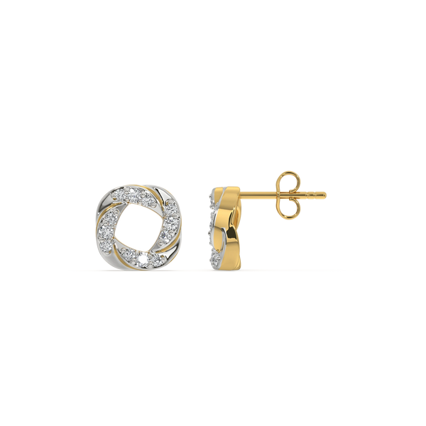 Lukson lab grown diamond minimalist earrings 