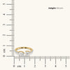 Asymmetric Love - Pure Gold Lab Diamond Engagement Ring