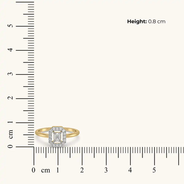 Gatsby Glamour Pure Gold Lab Diamond Ring