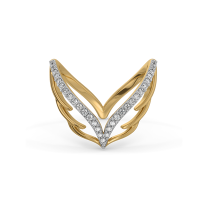 Angel's Embrace Vanki Ring-18kt Gold Vermeil Lab Grown Diamond Ring