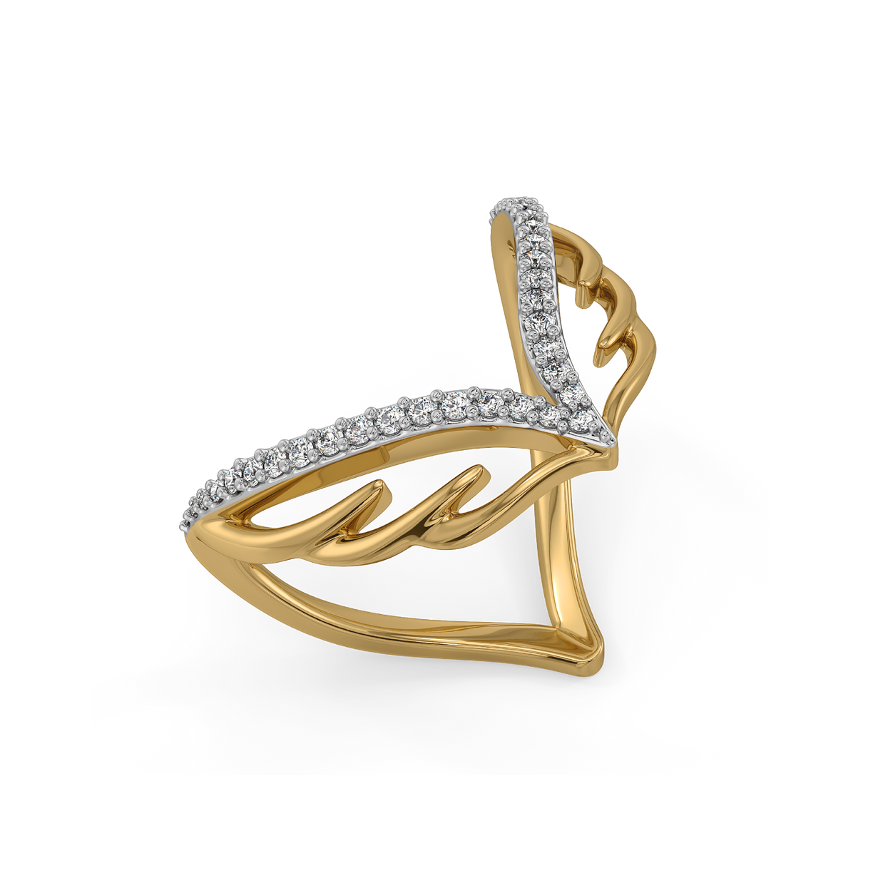 Angel's Embrace Vanki Ring-18kt Gold Vermeil Lab Grown Diamond Ring