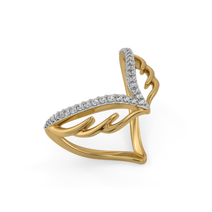 Angel's Embrace Vanki Ring-18kt Gold Vermeil Lab Grown Diamond Ring
