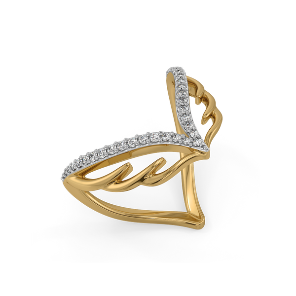 Lukson Angel's Embrace Lab Grown Diamond Vanki Ring for Women