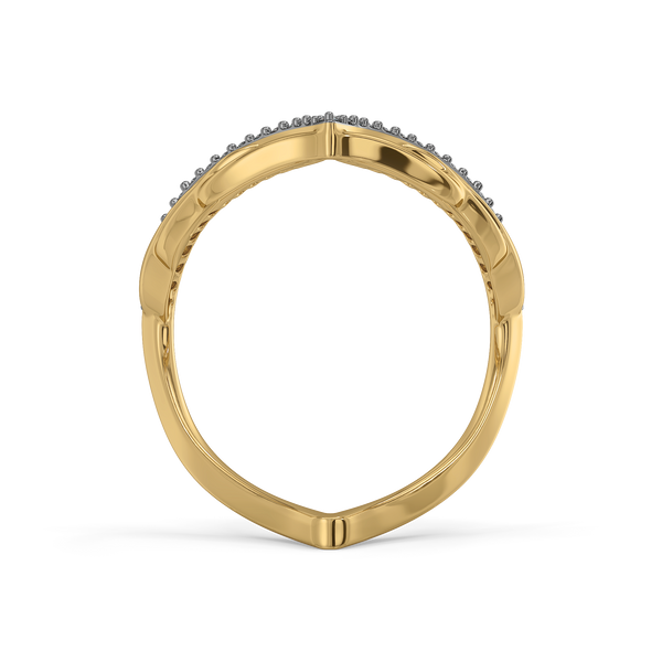 Lukson Angel's Embrace 18kt Gold Vermeil Lab Grown Diamond Vanki Ring