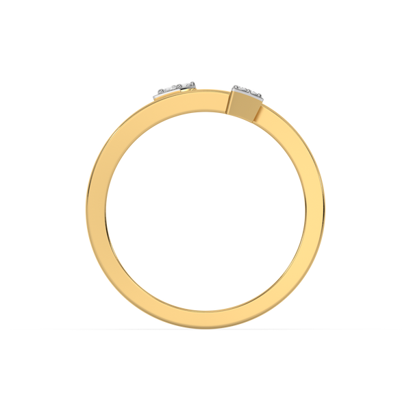 Lukson Arrowhead Lab Grown Diamond Open Top Ring in India