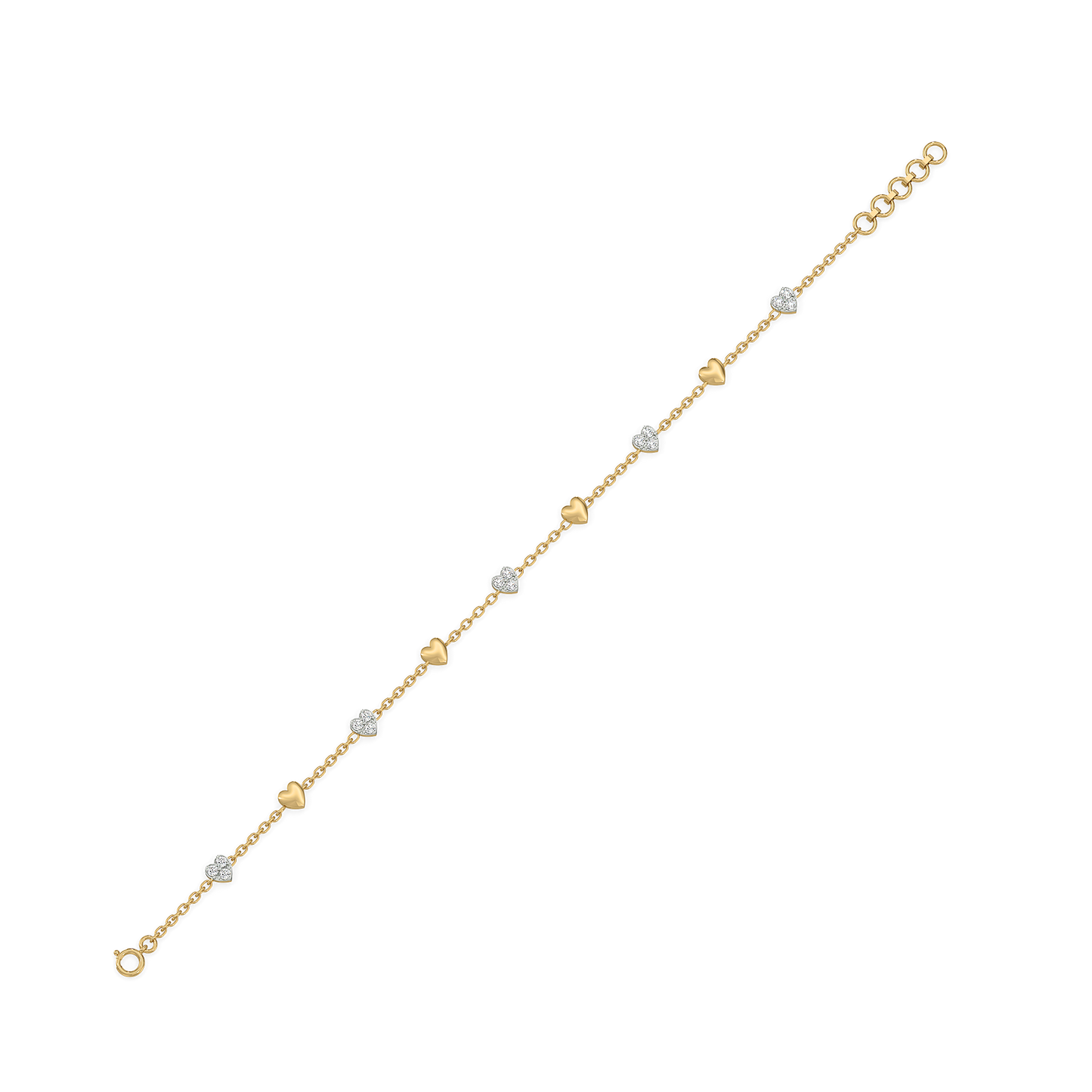 Beating Heart - Lab Grown Diamond Station Bracelet