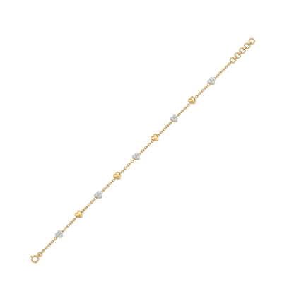 Beating Heart - Lab Grown Diamond Station Bracelet