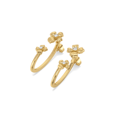 Blossom - Lab Diamond Hoop Earrings