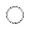 Blue Sapphire Lab Grown Diamond Eternity Ring at Lukson