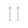Lukson lab grown diamond blush huggies earrings 