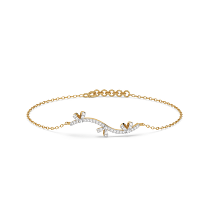 Bow-tiful Bliss - 18kt Gold Vermeil Lab Grown Diamond Bracelet