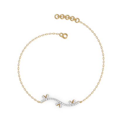 Bow-tiful Bliss - 18kt Gold Vermeil Lab Grown Diamond Bracelet 