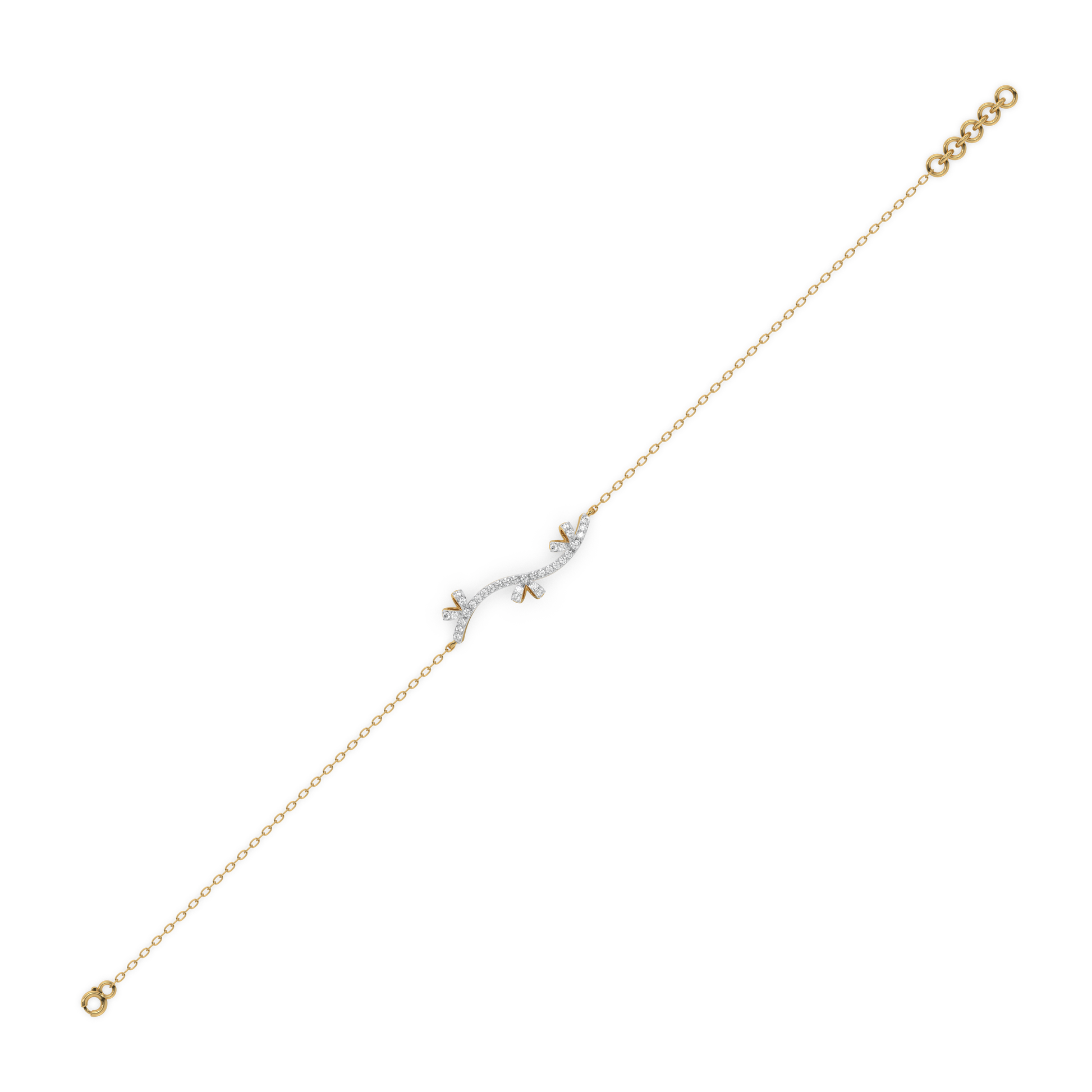 Bow-tiful Bliss - 18kt Gold Vermeil Lab Grown Diamond Bracelet 