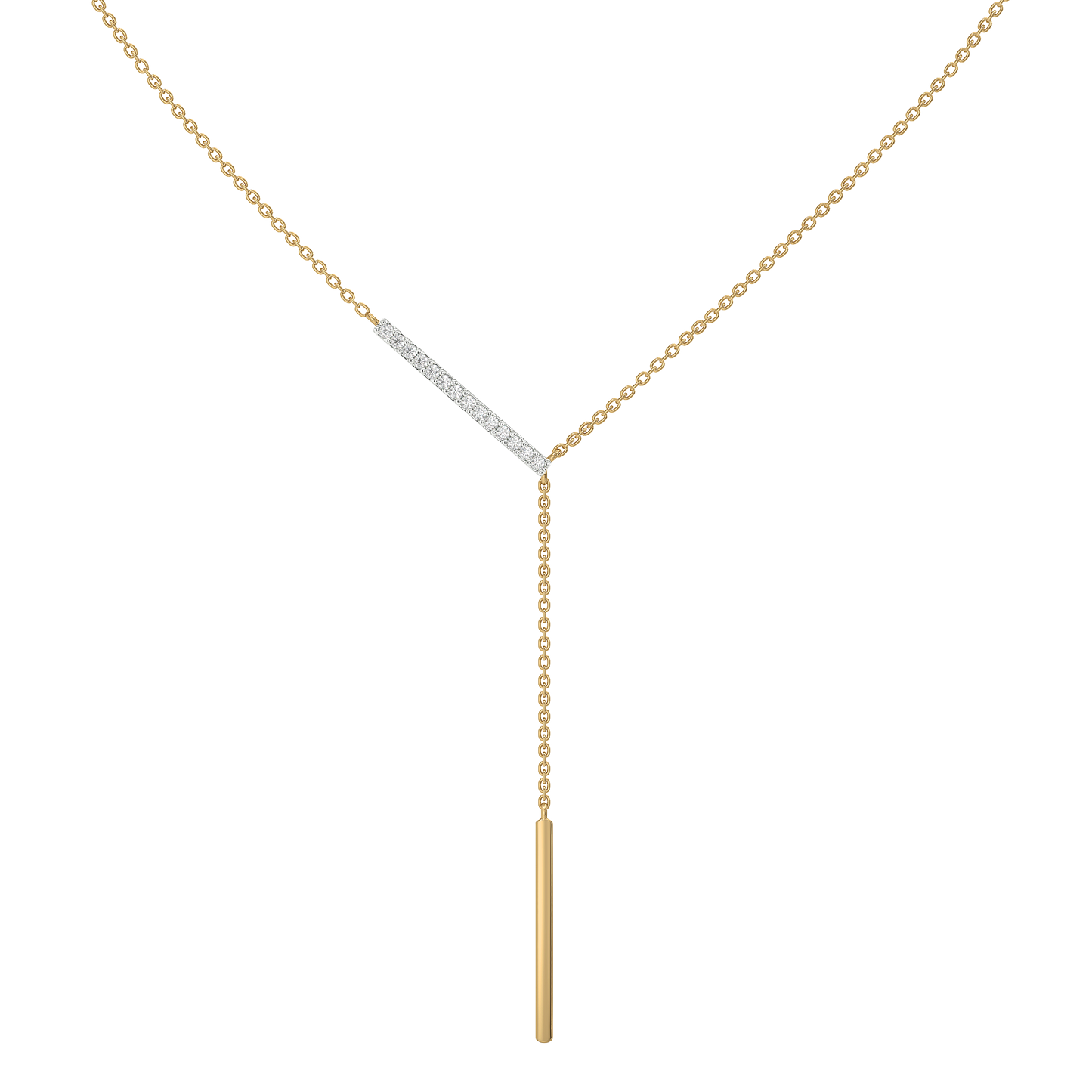 Cera Lariat - 18kt Gold Vermeil Lab Grown Diamond Necklace