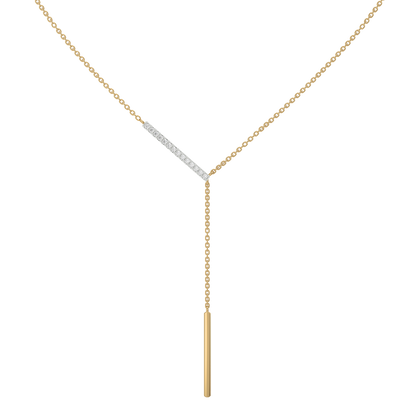 Cera Lariat - 18kt Gold Vermeil Lab Grown Diamond Necklace