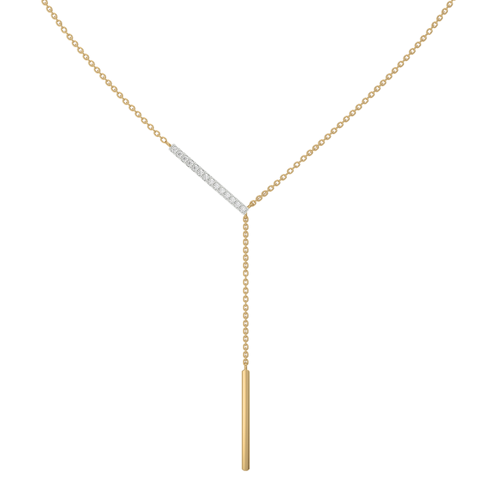 Cera Lariat - 18kt Gold Vermeil Lab Grown Diamond Necklace