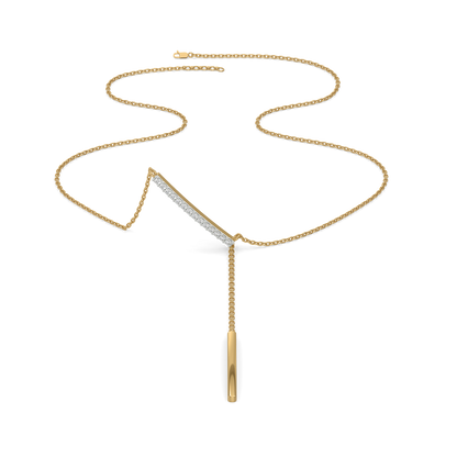 Cera Lariat - 18kt Gold Vermeil Lab Grown Diamond Necklace