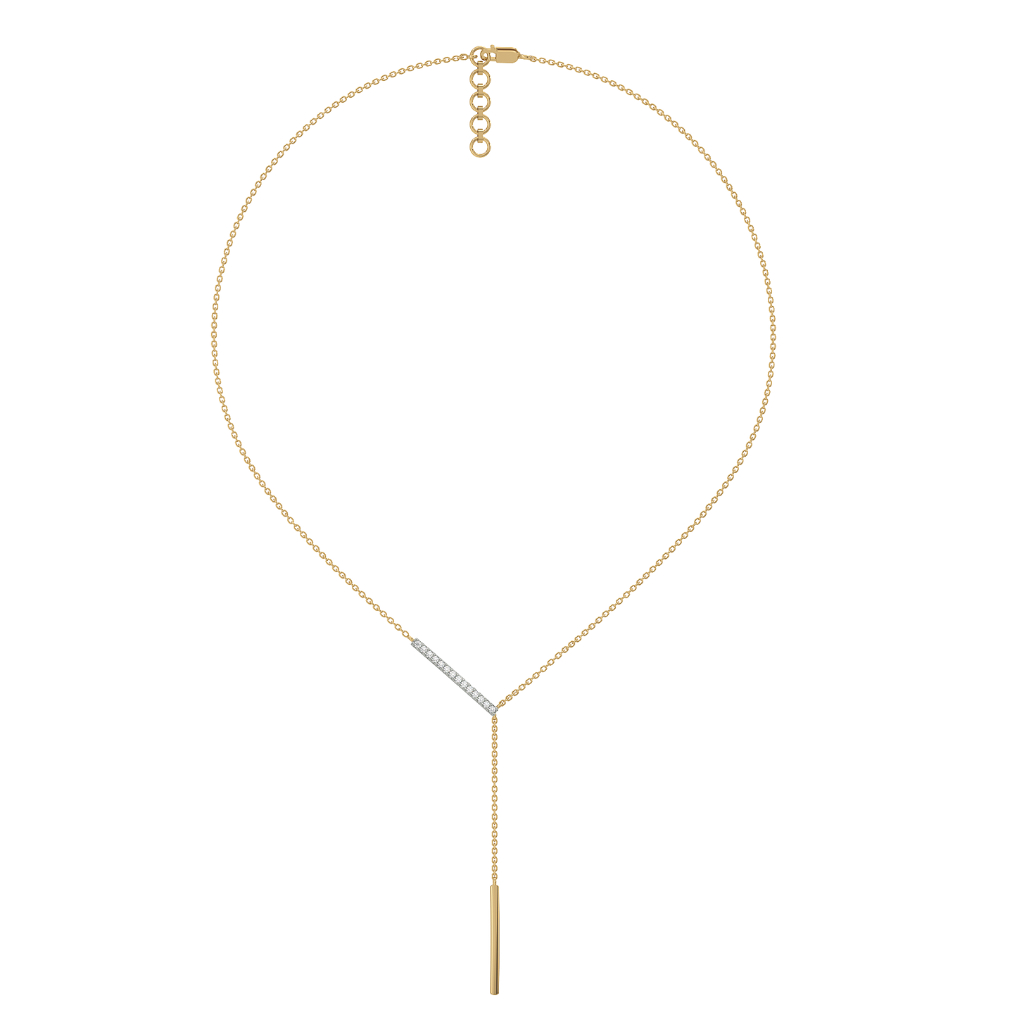 Cera Lariat - 18kt Gold Vermeil Lab Grown Diamond Necklace