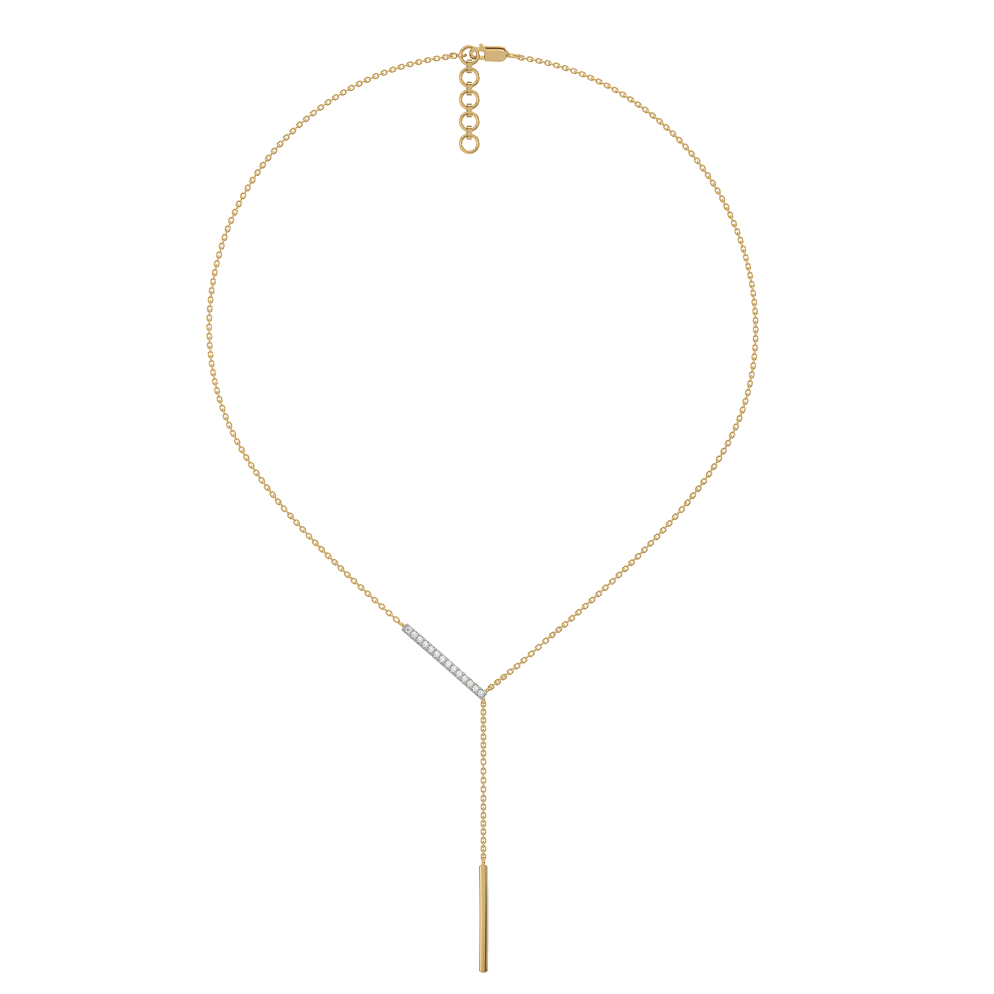 Cera Lariat - 18kt Gold Vermeil Lab Grown Diamond Necklace