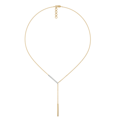 Cera Lariat - 18kt Gold Vermeil Lab Grown Diamond Necklace