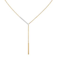 Cera Lariat - Lab Diamond Necklace