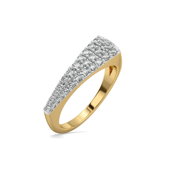 Chic Grandeur Fashion Ring-18kt Gold Vermeil Lab Grown Diamond Ring