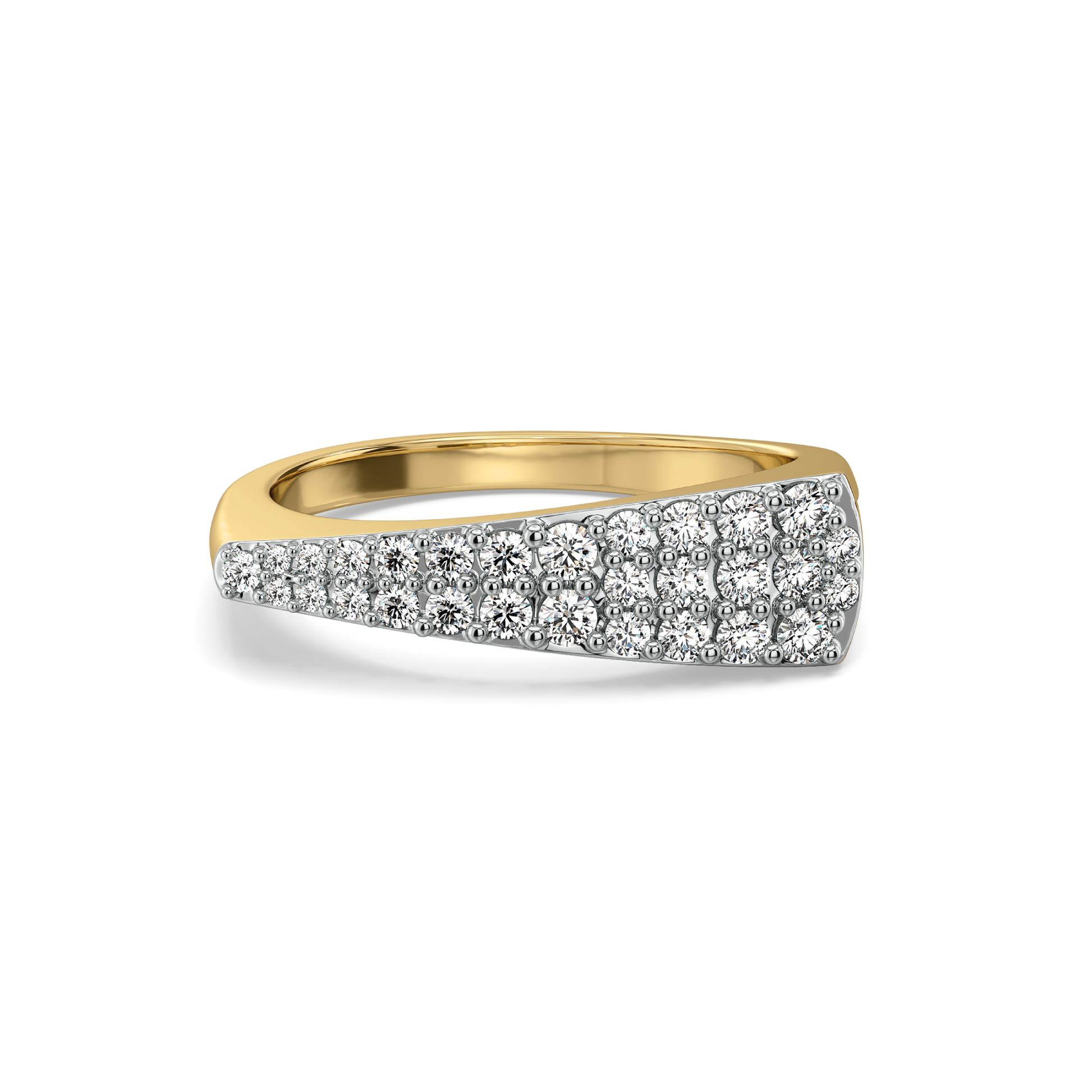 Chic Grandeur Fashion Ring-18kt Gold Vermeil Lab Grown Diamond Ring