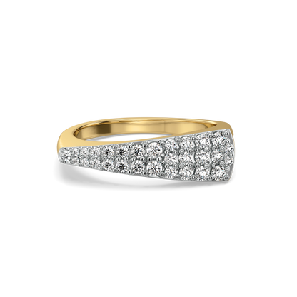 Chic Grandeur Fashion Ring-18kt Gold Vermeil Lab Grown Diamond Ring